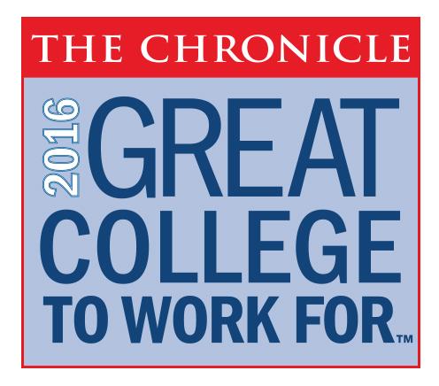  ECCC Named a Great College to Work For by The Chronicle of Higher Education 