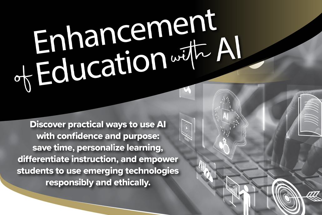 graphic saying ehancement of educatio with AI